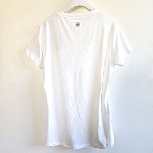 New Peter Millar Women's White Lunar Performance UPF 50+ T-Shirt NWT Small - Picture 7 of 11